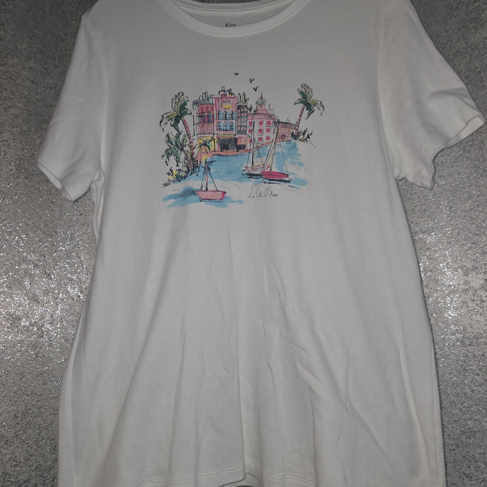 Tropical La Cote D' Azur  t-shirt Size Med